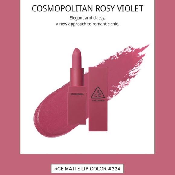 3CE Other - New 3CE Matte Lip Color #224 Delicate